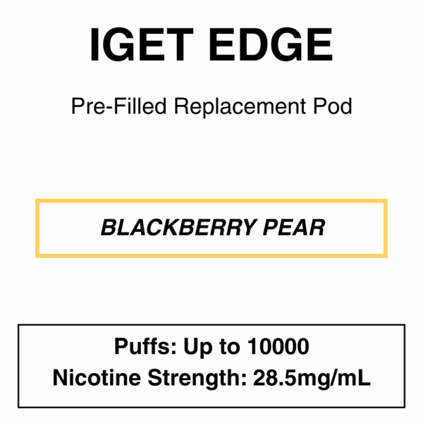 IGET - Edge Closed Pod Vape - Replacement Pods - 10000 Puffs - 28.5mg/ml Nicotine - Image 22