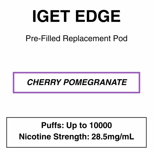 IGET - Edge Closed Pod Vape - Replacement Pods - 10000 Puffs - 28.5mg/ml Nicotine - Image 19