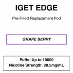 IGET - Edge Closed Pod Vape - Replacement Pods - 10000 Puffs - 28.5mg/ml Nicotine - Image 18