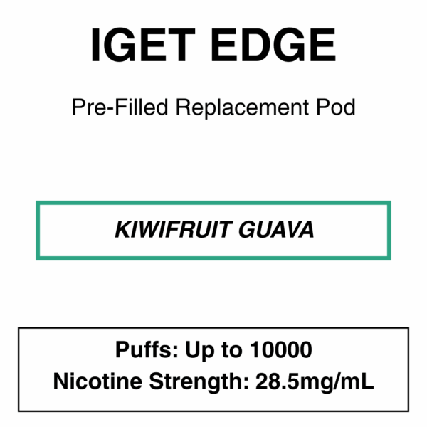 IGET - Edge Closed Pod Vape - Replacement Pods - 10000 Puffs - 28.5mg/ml Nicotine - Image 16