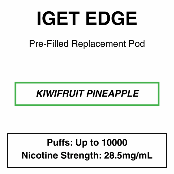 IGET - Edge Closed Pod Vape - Replacement Pods - 10000 Puffs - 28.5mg/ml Nicotine - Image 15