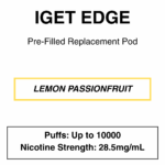 IGET - Edge Closed Pod Vape - Replacement Pods - 10000 Puffs - 28.5mg/ml Nicotine - Image 14