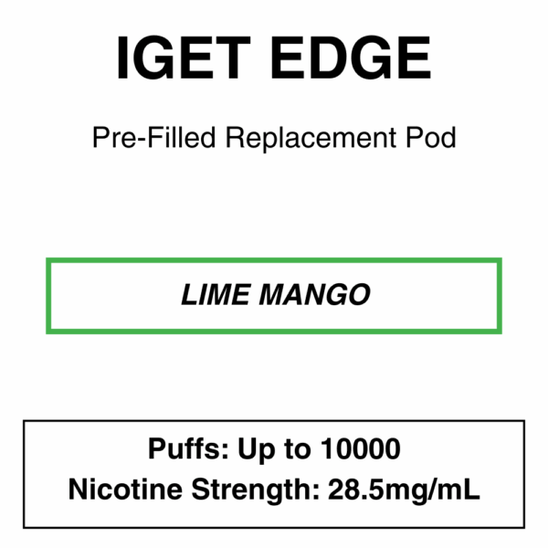 IGET - Edge Closed Pod Vape - Replacement Pods - 10000 Puffs - 28.5mg/ml Nicotine - Image 12