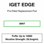 IGET - Edge Closed Pod Vape - Replacement Pods - 10000 Puffs - 28.5mg/ml Nicotine - Image 13