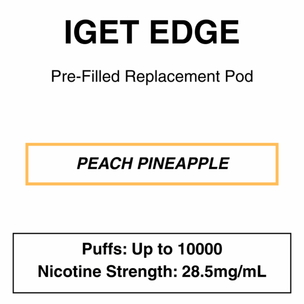 IGET - Edge Closed Pod Vape - Replacement Pods - 10000 Puffs - 28.5mg/ml Nicotine - Image 11