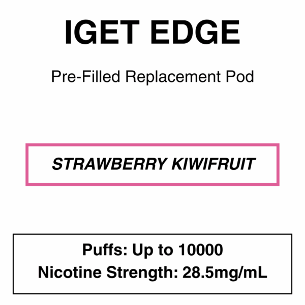IGET - Edge Closed Pod Vape - Replacement Pods - 10000 Puffs - 28.5mg/ml Nicotine - Image 8
