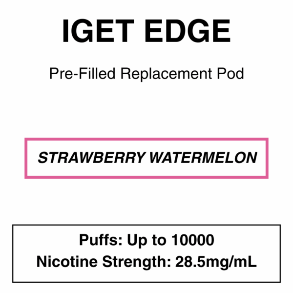 IGET - Edge Closed Pod Vape - Replacement Pods - 10000 Puffs - 28.5mg/ml Nicotine - Image 6