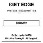 IGET - Edge Closed Pod Vape - Replacement Pods - 10000 Puffs - 28.5mg/ml Nicotine - Image 5
