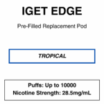 IGET - Edge Closed Pod Vape - Replacement Pods - 10000 Puffs - 28.5mg/ml Nicotine - Image 4