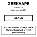 Geekvape - Legend 3 200W 5.5ml - Mod Starter Kit - Image 2