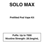 Solo Max - Closed Pod Vape Kit - 28.5mg/ml Nicotine - 7000 Puffs