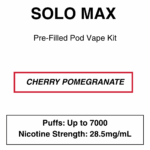 Solo Max - Closed Pod Vape Kit - 28.5mg/ml Nicotine - 7000 Puffs - Image 3