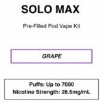 Solo Max - Closed Pod Vape Kit - 28.5mg/ml Nicotine - 7000 Puffs - Image 5