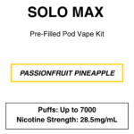 Solo Max - Closed Pod Vape Kit - 28.5mg/ml Nicotine - 7000 Puffs - Image 8