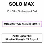 Solo Max - Replacement Pod - 28.5mg/ml Nicotine - 7000 Puffs - Image 4