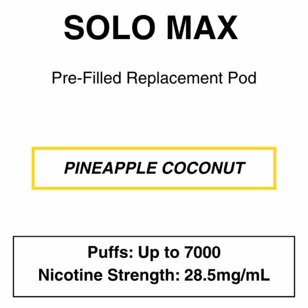 Solo Max - Replacement Pod - 28.5mg/ml Nicotine - 7000 Puffs - Image 16