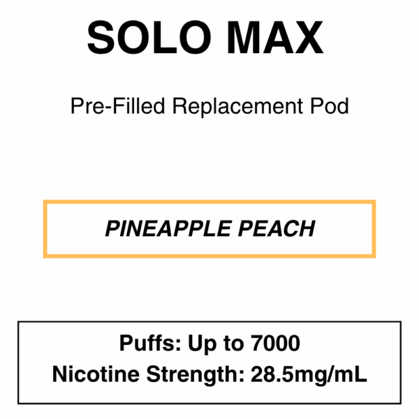 Solo Max - Replacement Pod - 28.5mg/ml Nicotine - 7000 Puffs - Image 15