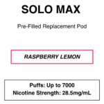 Solo Max - Replacement Pod - 28.5mg/ml Nicotine - 7000 Puffs - Image 5