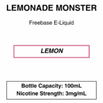 Lemonade monster E-liquid 100ml - 3mg Nicotine - Image 2