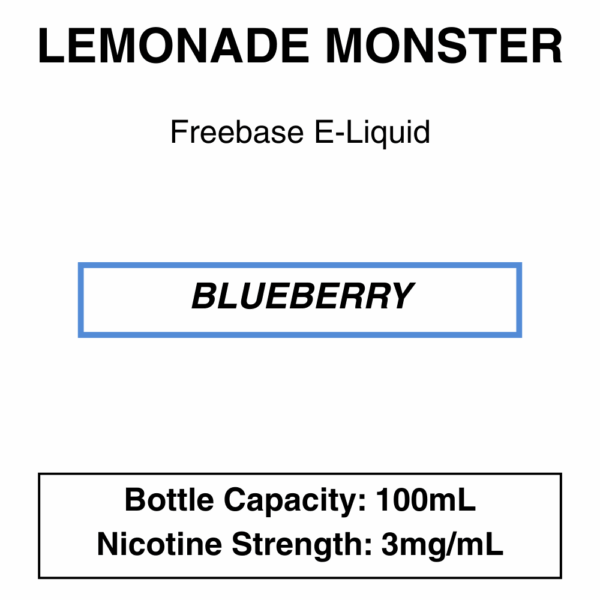 Lemonade monster E-liquid 100ml - 3mg Nicotine - Image 3