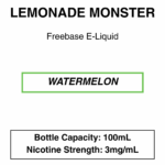 Lemonade monster E-liquid 100ml - 3mg Nicotine - Image 5