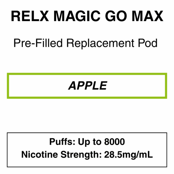 RELX - MagicGO Max - Replacement Pod - 8000 Puffs - 28.5mg/ml Nicotine - Image 12