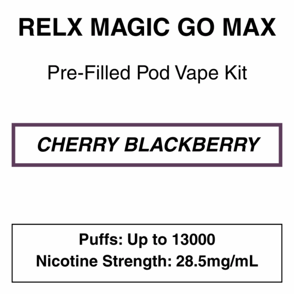 RELX - MagicGo Max - Prefilled Pod Vape Kit - 13000 Puffs - 28.5mg/mL Nicotine - Image 7