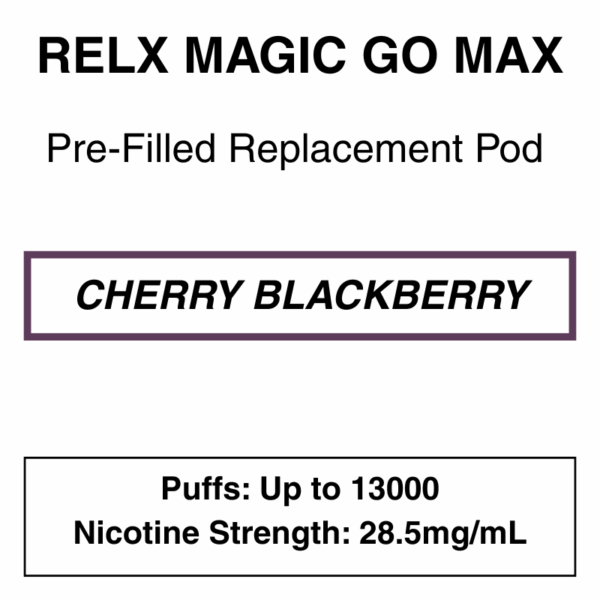 RELX - MagicGo Max - Prefilled Replacement Pod - 13000 Puffs - 28.5mg/mL Nicotine - Image 7