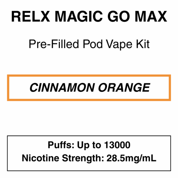 RELX - MagicGo Max - Prefilled Pod Vape Kit - 13000 Puffs - 28.5mg/mL Nicotine - Image 6