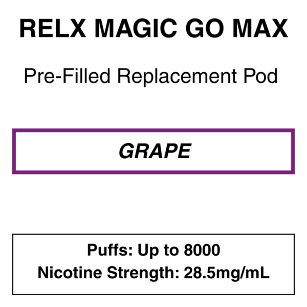 RELX - MagicGO Max - Replacement Pod - 8000 Puffs - 28.5mg/ml Nicotine - Image 8
