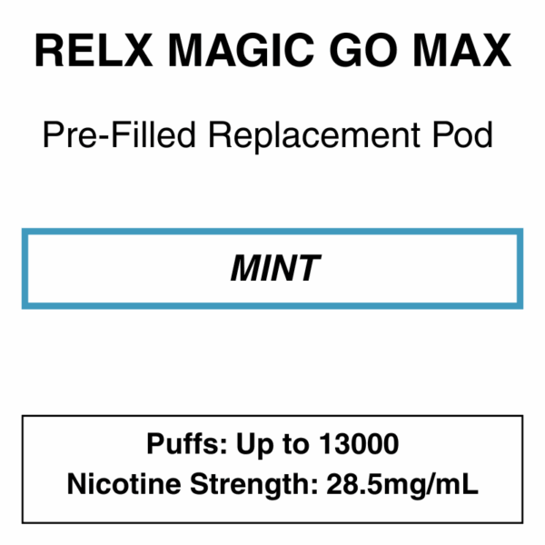 RELX - MagicGo Max - Prefilled Replacement Pod - 13000 Puffs - 28.5mg/mL Nicotine - Image 5