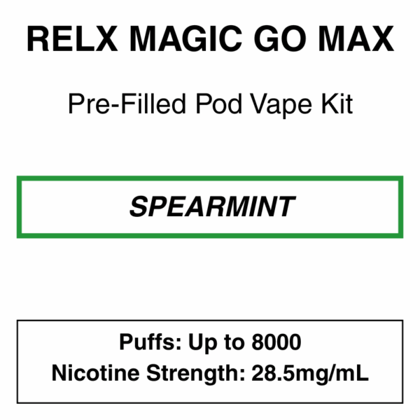 RELX - MagicGO Max Closed Pod Vape System - 8000 Puffs - 28.5mg/ml - Image 3