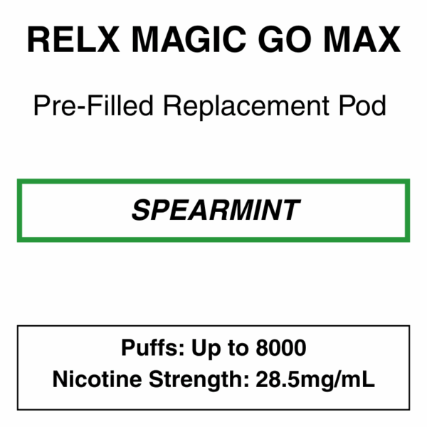 RELX - MagicGO Max - Replacement Pod - 8000 Puffs - 28.5mg/ml Nicotine - Image 4