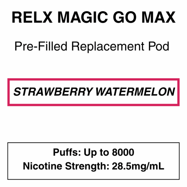 RELX - MagicGO Max - Replacement Pod - 8000 Puffs - 28.5mg/ml Nicotine - Image 3