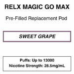 RELX - MagicGo Max - Prefilled Replacement Pod - 13000 Puffs - 28.5mg/mL Nicotine - Image 3