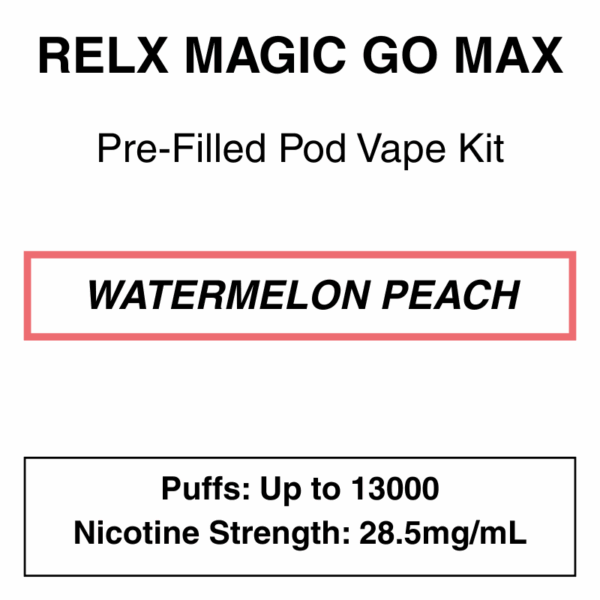 RELX - MagicGo Max - Prefilled Pod Vape Kit - 13000 Puffs - 28.5mg/mL Nicotine - Image 2
