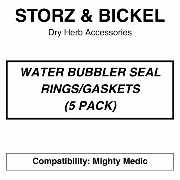 Storz & Bickel - Water Bubbler Seal Rings/Gaskets (5 Pieces) - For Mighty Medic - Image 1