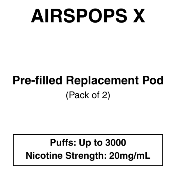 AIRSCREAM - AirsPops X - Prefilled Pod - TWIN PACK - Image 1