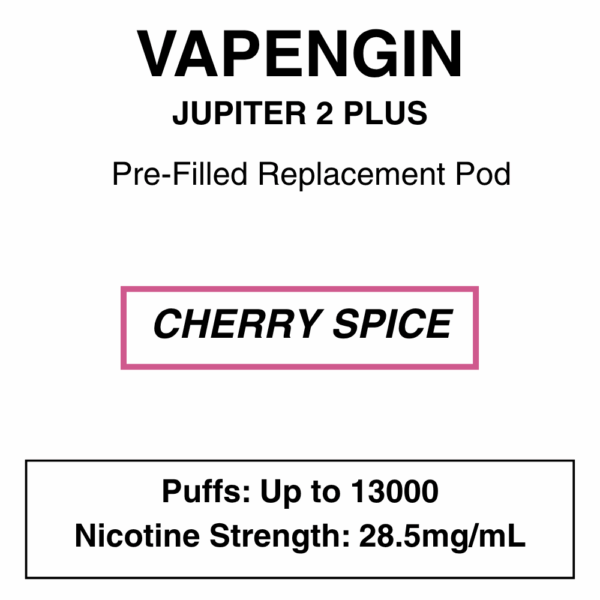 Vapengin - Jupiter 2 Plus - Replacement Pod - 13000 Puffs - 28.5mg/ml Nicotine - Image 31