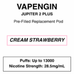 Vapengin - Jupiter 2 Plus - Replacement Pod - 13000 Puffs - 28.5mg/ml Nicotine - Image 28