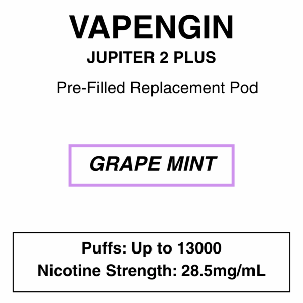 Vapengin - Jupiter 2 Plus - Replacement Pod - 13000 Puffs - 28.5mg/ml Nicotine - Image 26