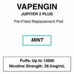 Vapengin - Jupiter 2 Plus - Replacement Pod - 13000 Puffs - 28.5mg/ml Nicotine - Image 23