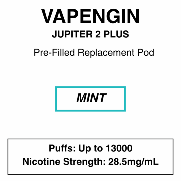 Vapengin - Jupiter 2 Plus - Replacement Pod - 13000 Puffs - 28.5mg/ml Nicotine - Image 23