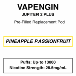 Vapengin - Jupiter 2 Plus - Replacement Pod - 13000 Puffs - 28.5mg/ml Nicotine - Image 18