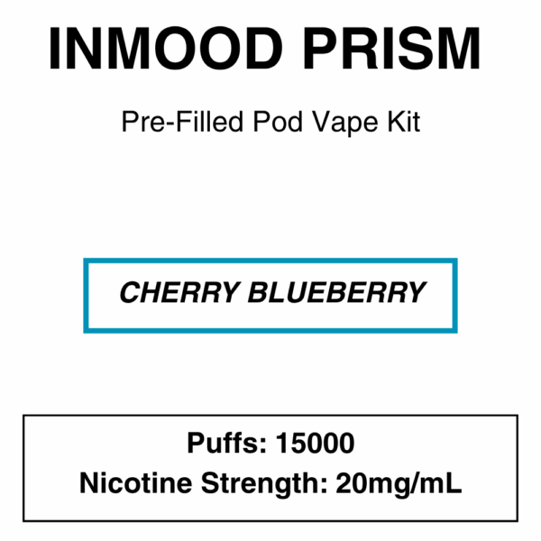 Inmood - Prism - Closed Pod Vape Kit with reusable battery - 15000 Puffs - Image 6