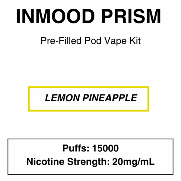 Inmood - Prism - Closed Pod Vape Kit with reusable battery - 15000 Puffs - Image 3