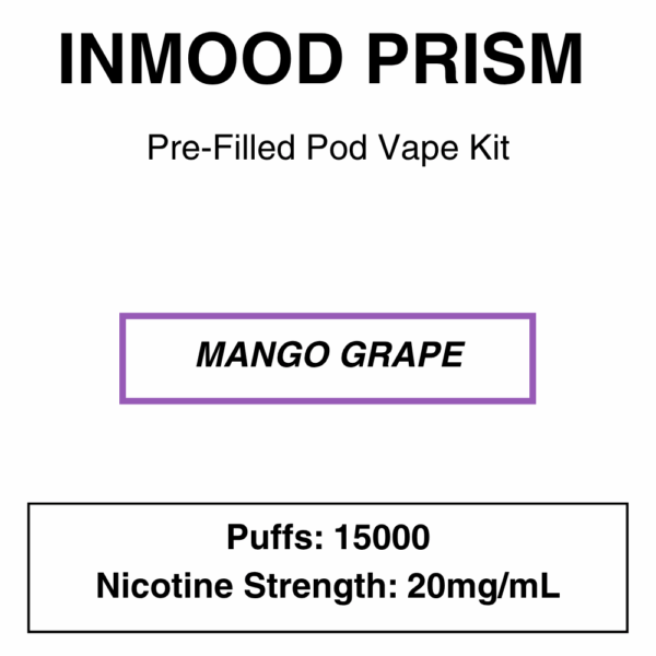 Inmood - Prism - Closed Pod Vape Kit with reusable battery - 15000 Puffs - Image 19