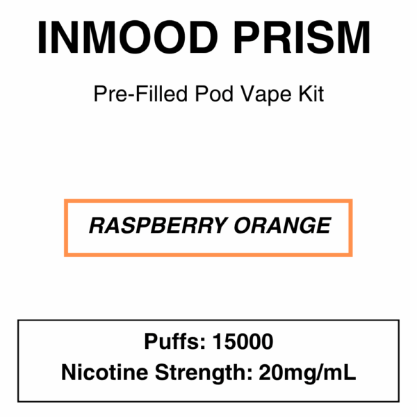 Inmood - Prism - Closed Pod Vape Kit with reusable battery - 15000 Puffs - Image 4