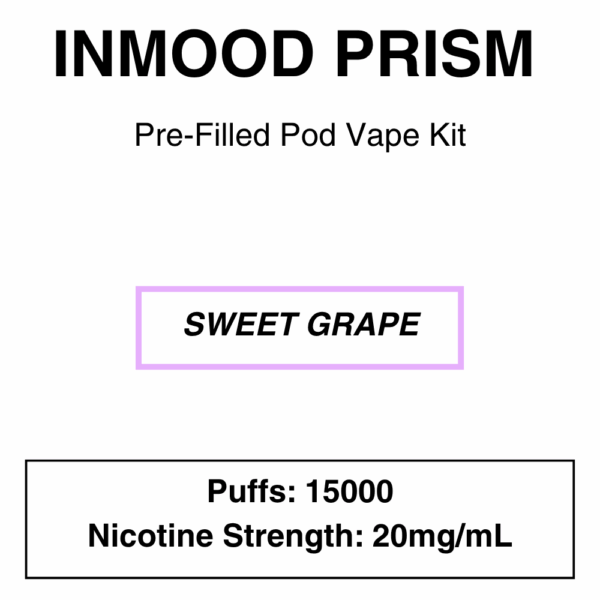 Inmood - Prism - Closed Pod Vape Kit with reusable battery - 15000 Puffs - Image 7