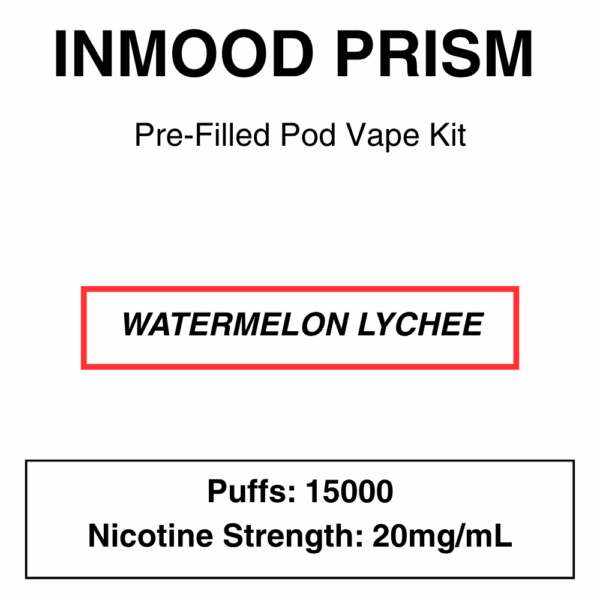 Inmood - Prism - Closed Pod Vape Kit with reusable battery - 15000 Puffs - Image 10